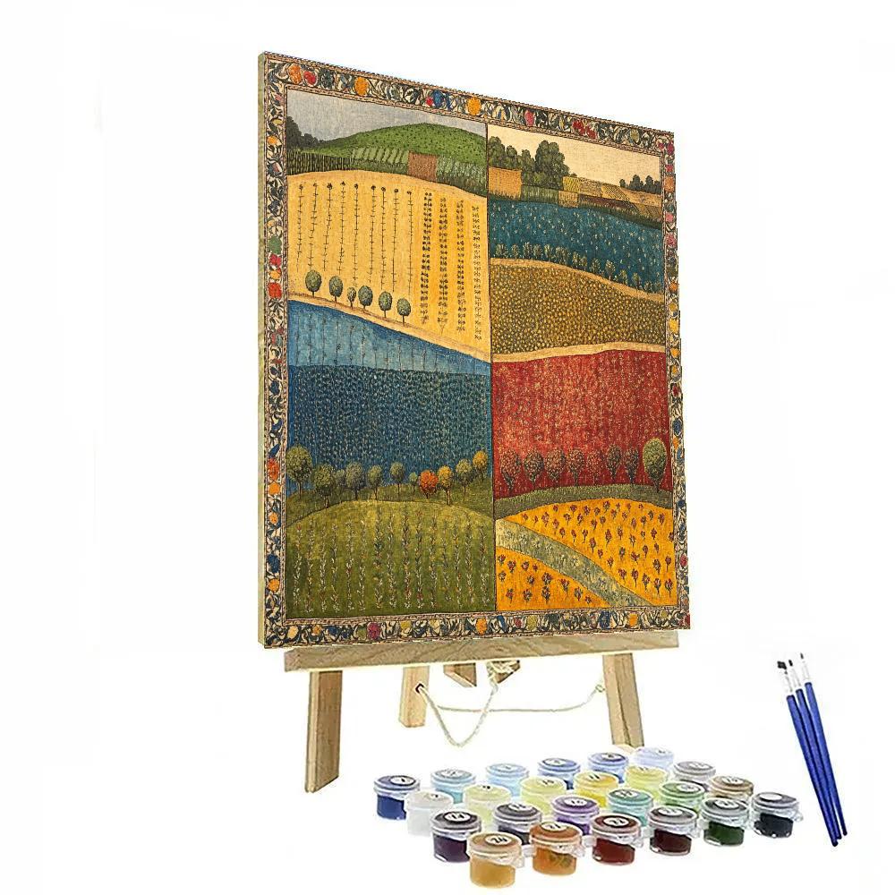 Frida Kahlo Inspired Milpa Tapestry Of Seasons DIY paint by numbers