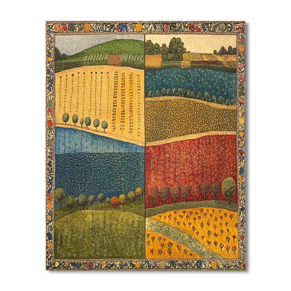 Frida Kahlo Inspired Milpa Tapestry Of Seasons DIY paint by numbers