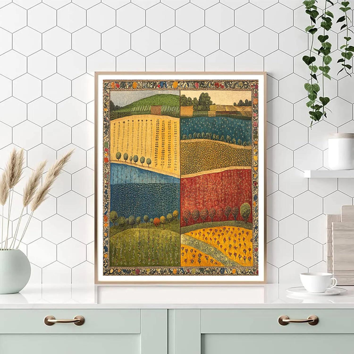 Frida Kahlo Inspired Milpa Tapestry Of Seasons DIY paint by numbers