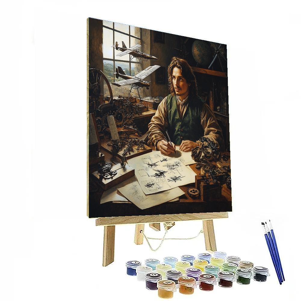 Leonardo Da Vinci Inspired Inventors Workshop Paint by numbers kits