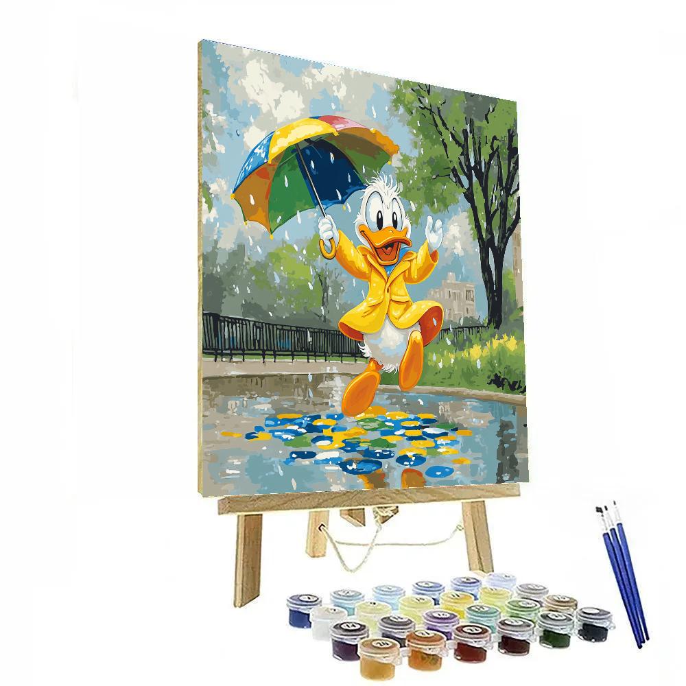 Donald Duck’s Raindrop Splash Disney Inspired Numbered painting kits
