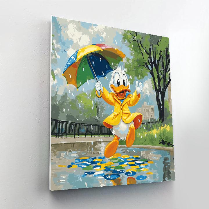Donald Duck’s Raindrop Splash Disney Inspired Numbered painting kits