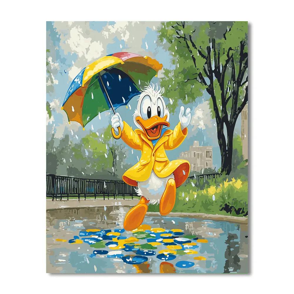 Donald Duck’s Raindrop Splash Disney Inspired Numbered painting kits