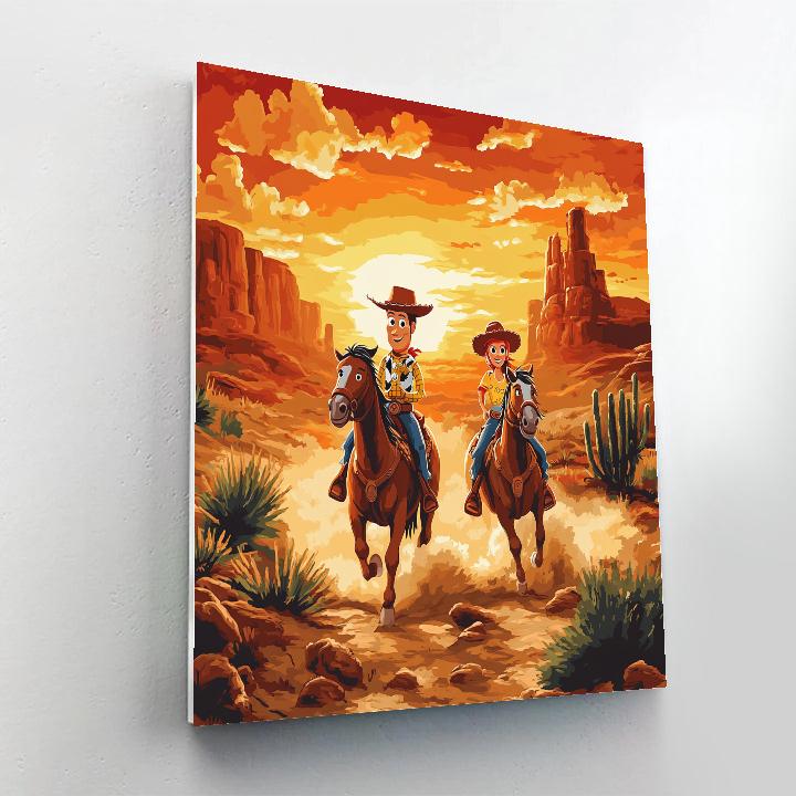 Woody And Jessie’s Wild West Adventure Disney Inspired Numbered painting kits