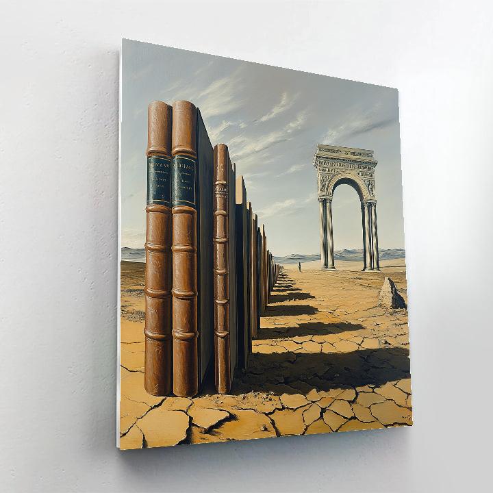 Salvador Dali Inspired Desert Library Dreams painting number kit