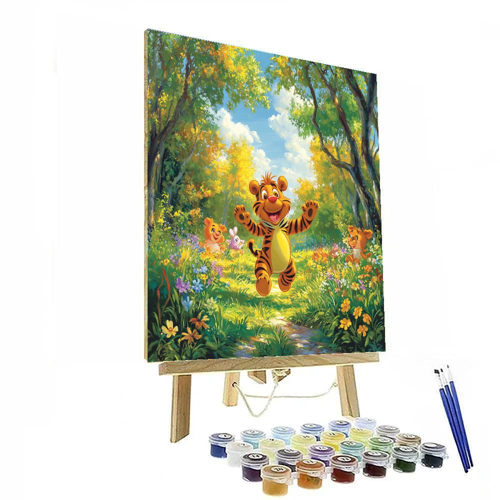Tigger’s Forest Bounce Festival Disney Inspired Numbered painting kits