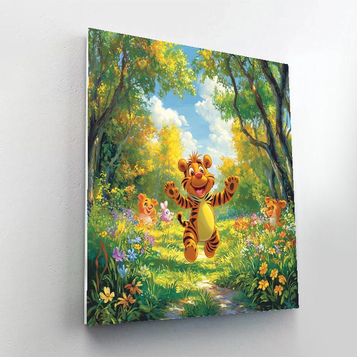 Tigger’s Forest Bounce Festival Disney Inspired Numbered painting kits
