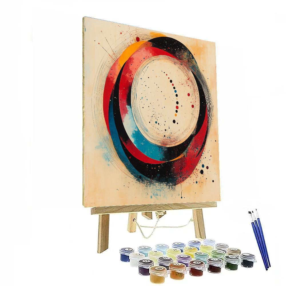 Kandinsky Inspired Storm Of Emotions painting number kit