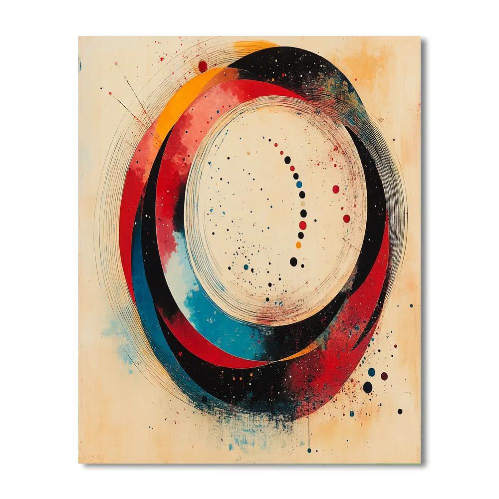 Kandinsky Inspired Storm Of Emotions painting number kit