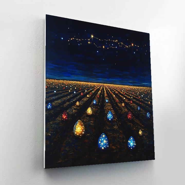 Frida Kahlo Inspired Orchard Of Celestial Seeds paint by color