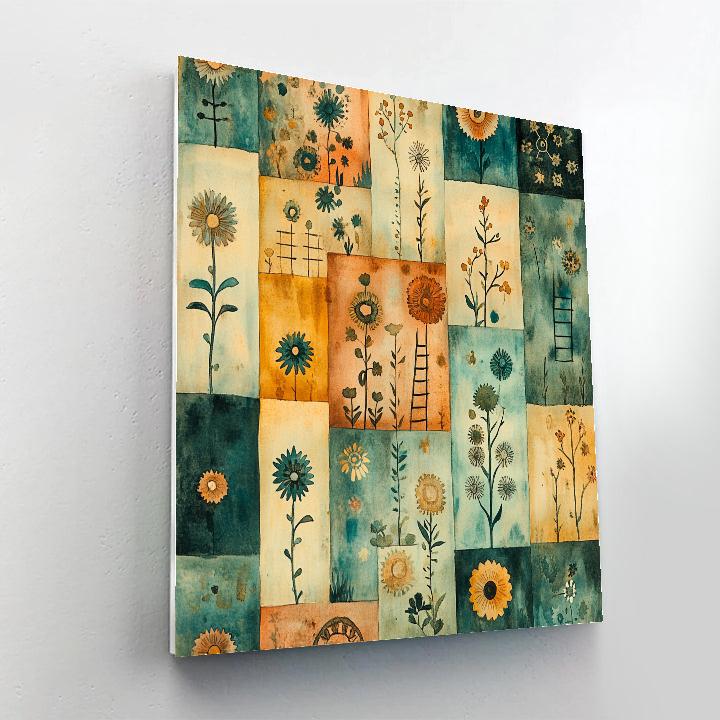 Paul Klee Inspired Mechanical Garden painting number kit
