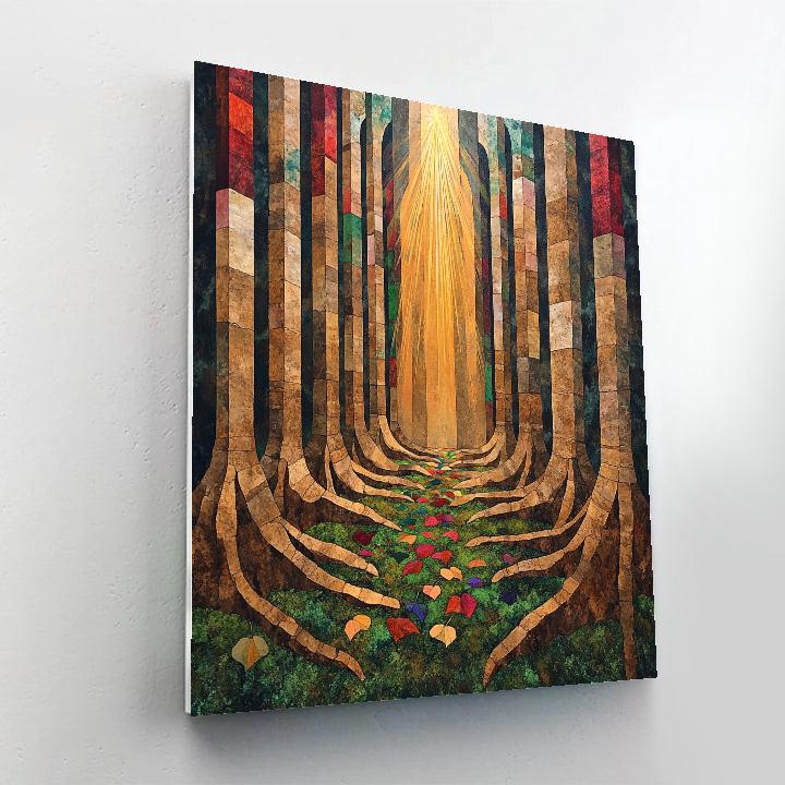 Frida Kahlo Inspired Rainforest Cathedral Of Roots paint by numbers