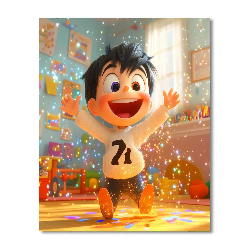 Jack-Jack’s Surprising Sparkle Disney Inspired Paint by numbers kits