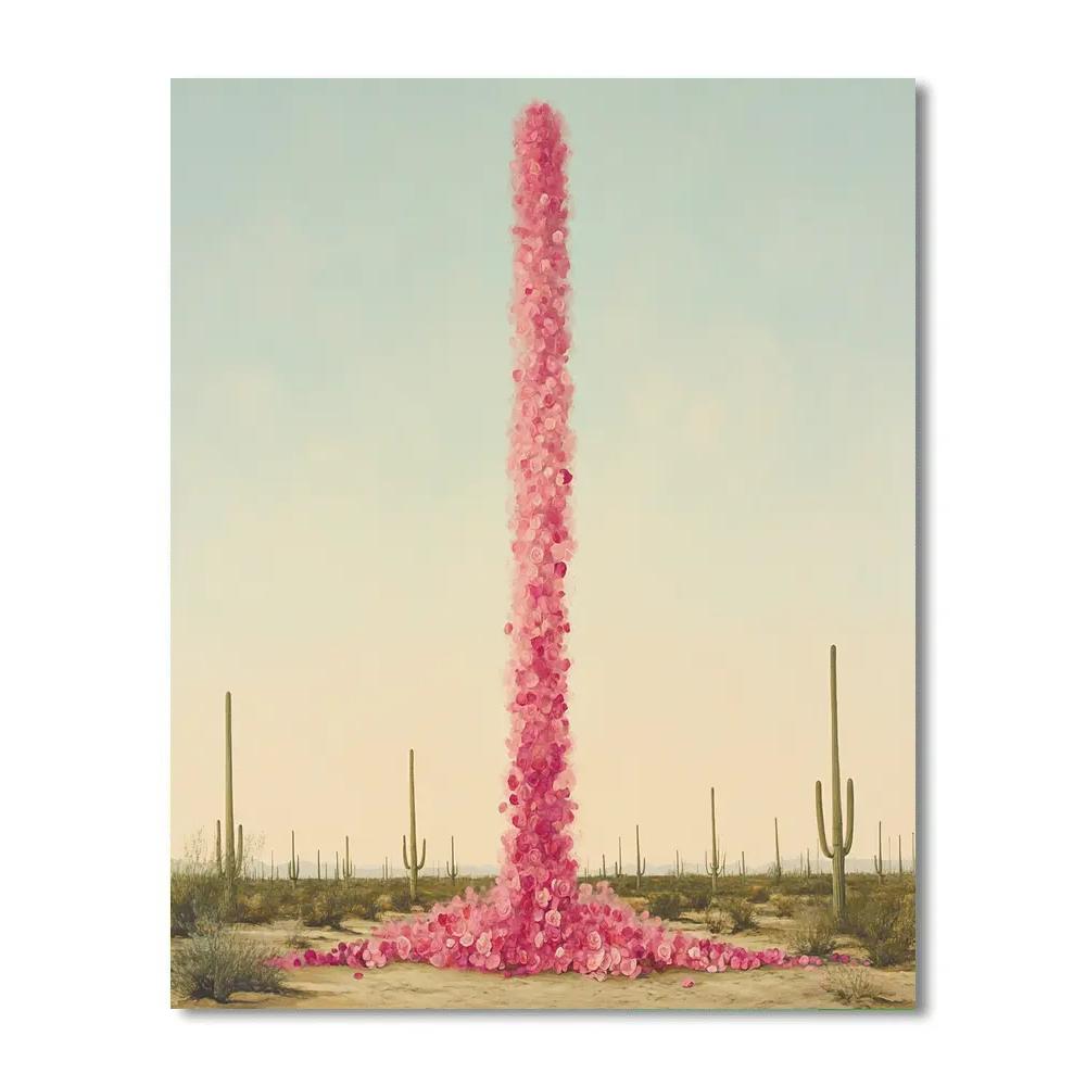 Frida Kahlo Inspired Storm Petal Desert Mirage paint by number