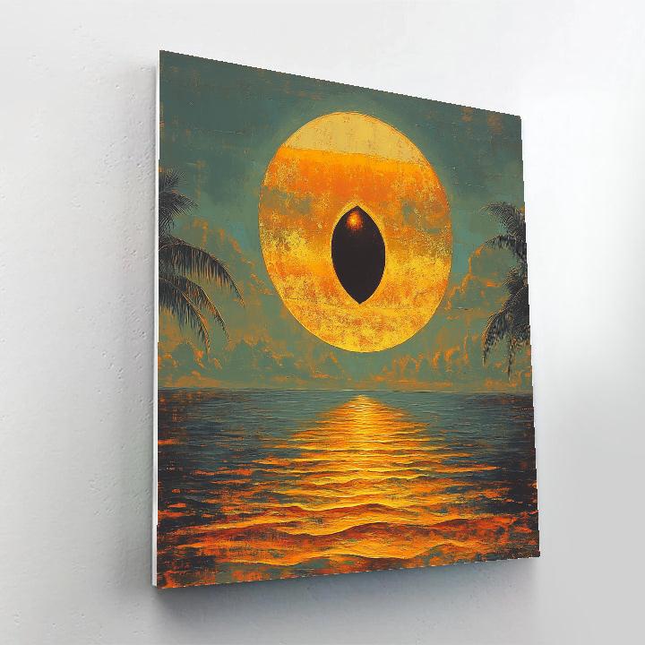 Frida Kahlo Inspired Sacred Mango Moonrise painting number kit