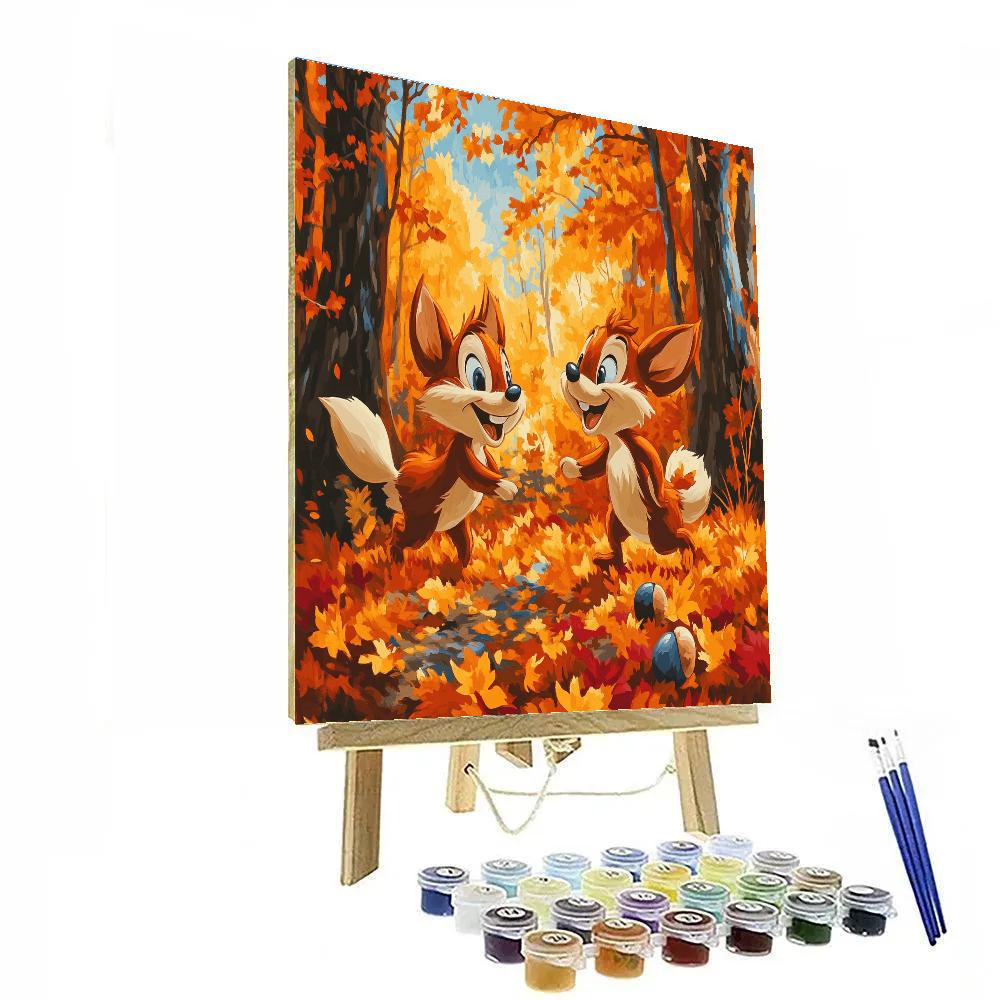 Chip And Dale’s Nutty Adventure Disney Inspired DIY paint by numbers