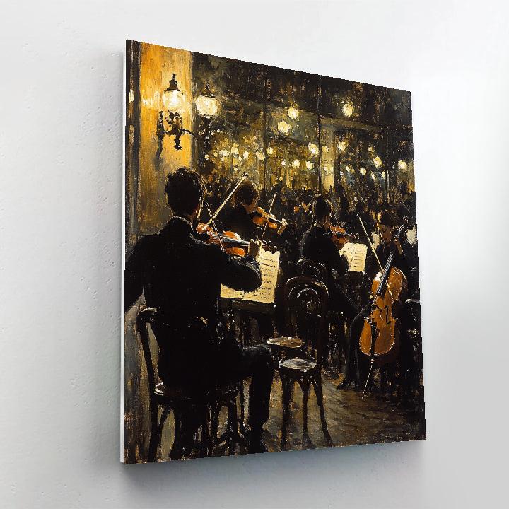 Degas Inspired Cafe Musicians At Night Paint by numbers kits
