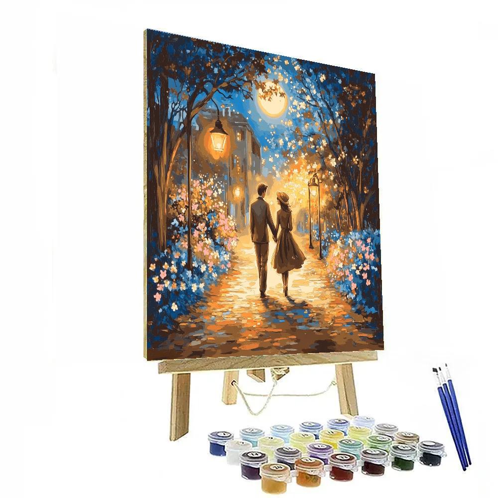 Lady And Tramp’s Moonlight Stroll Disney Inspired DIY paint by numbers