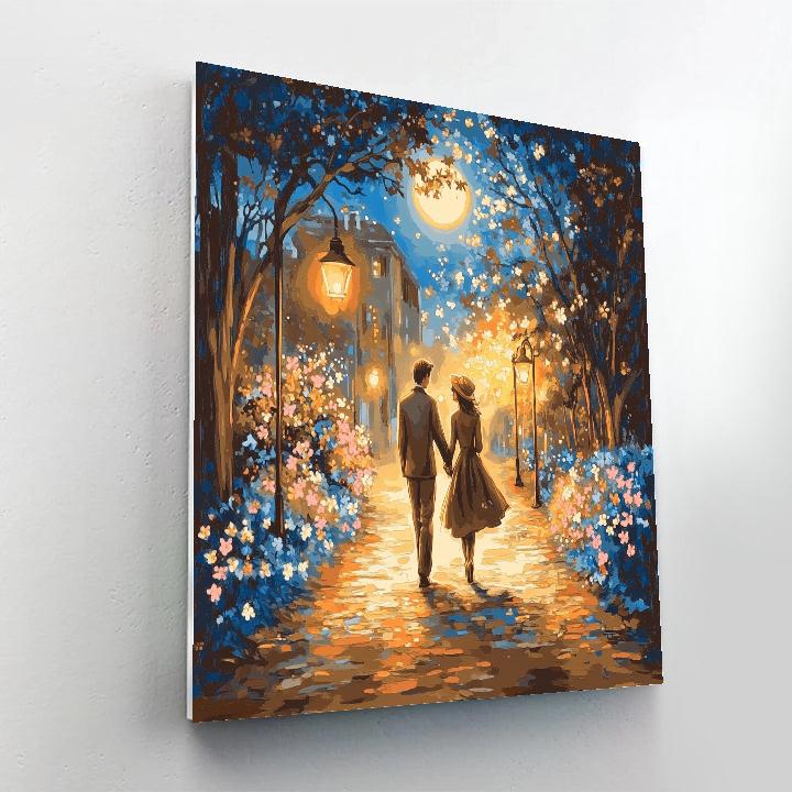 Lady And Tramp’s Moonlight Stroll Disney Inspired DIY paint by numbers