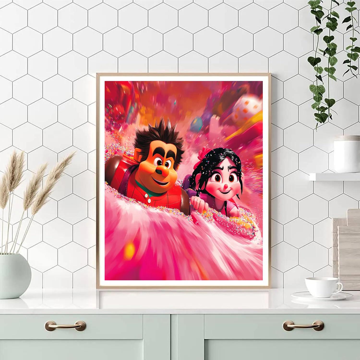 Wreck-It Ralph And Vanellope’s Candy Race Fun Disney Inspired Paint by numbers art