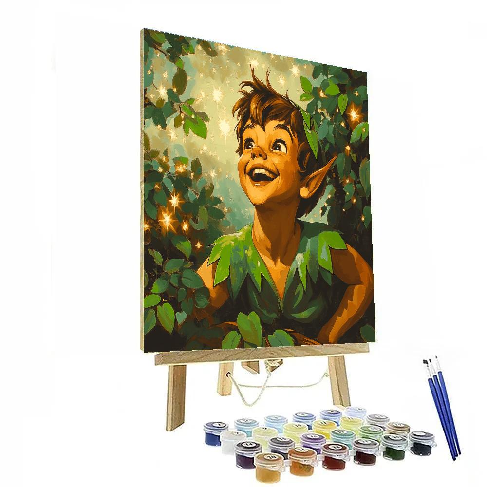 Peter Pan’s Lost Boys Hideout Disney Inspired Number painting