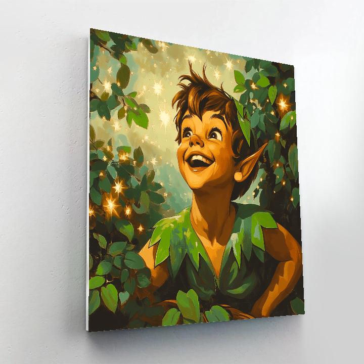 Peter Pan’s Lost Boys Hideout Disney Inspired Number painting