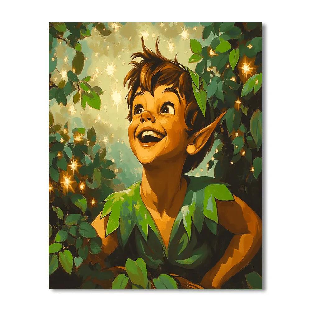 Peter Pan’s Lost Boys Hideout Disney Inspired Number painting