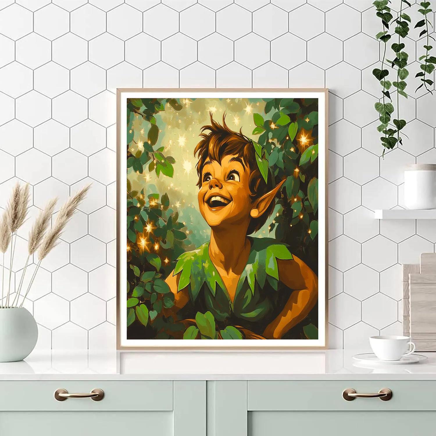 Peter Pan’s Lost Boys Hideout Disney Inspired Number painting