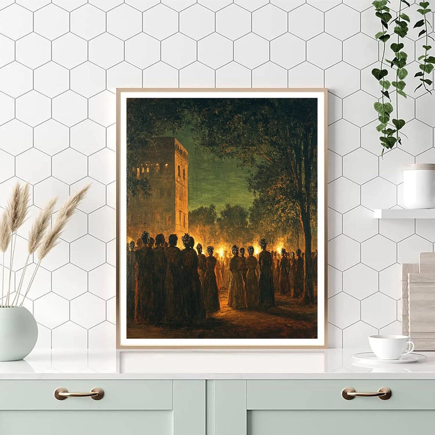 Goya Inspired Carnival Masks At Dusk Painting by numbers kit