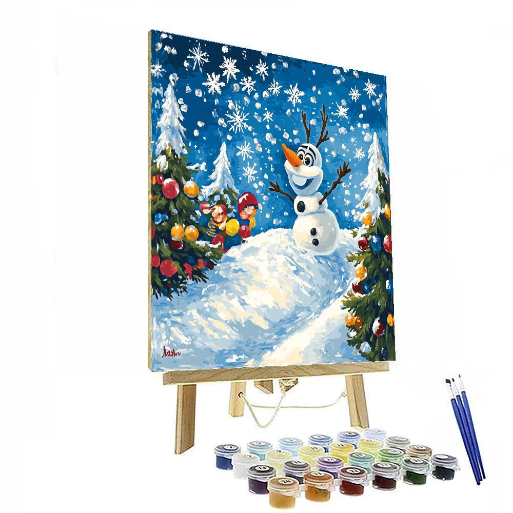 Olaf’s Snowy Adventure Playground Disney Inspired Paint by numbers kits