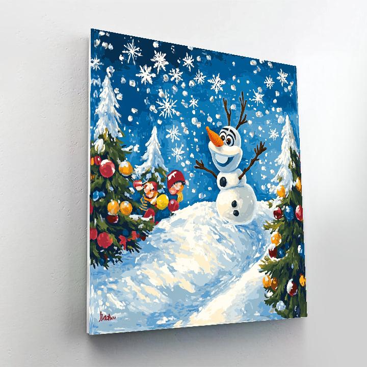 Olaf’s Snowy Adventure Playground Disney Inspired Paint by numbers kits