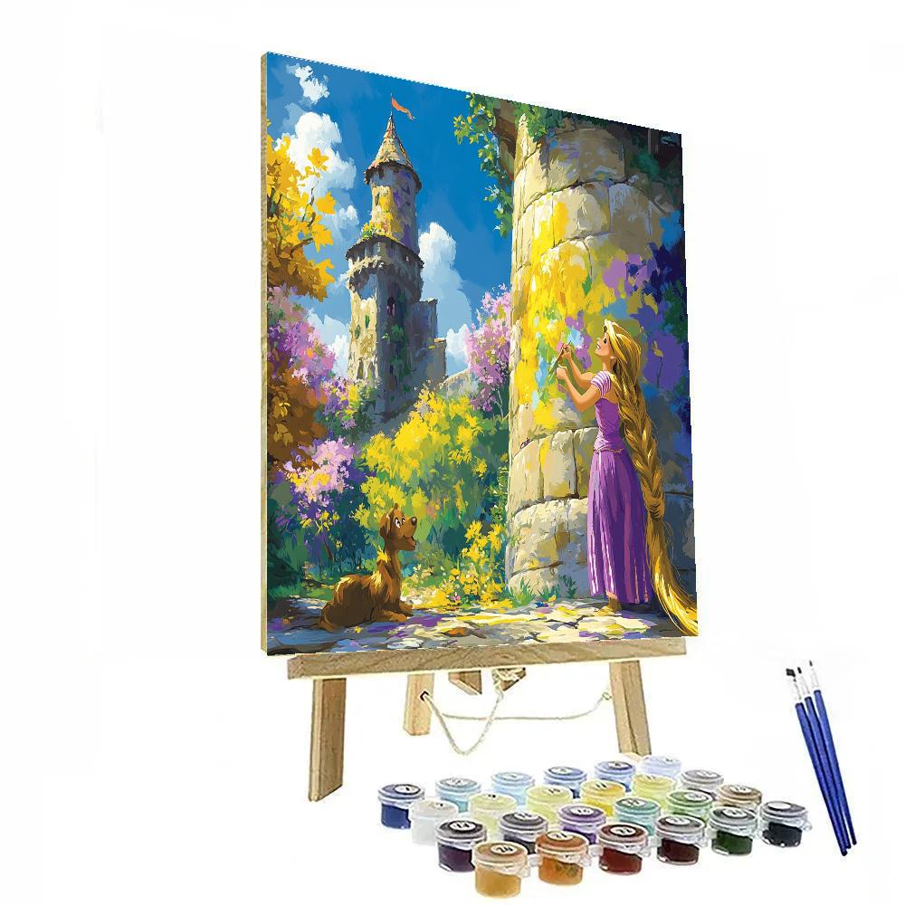 Rapunzel’s Tower Painting Fun Disney Inspired Numbered painting kits