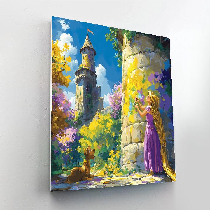 Rapunzel’s Tower Painting Fun Disney Inspired Numbered painting kits