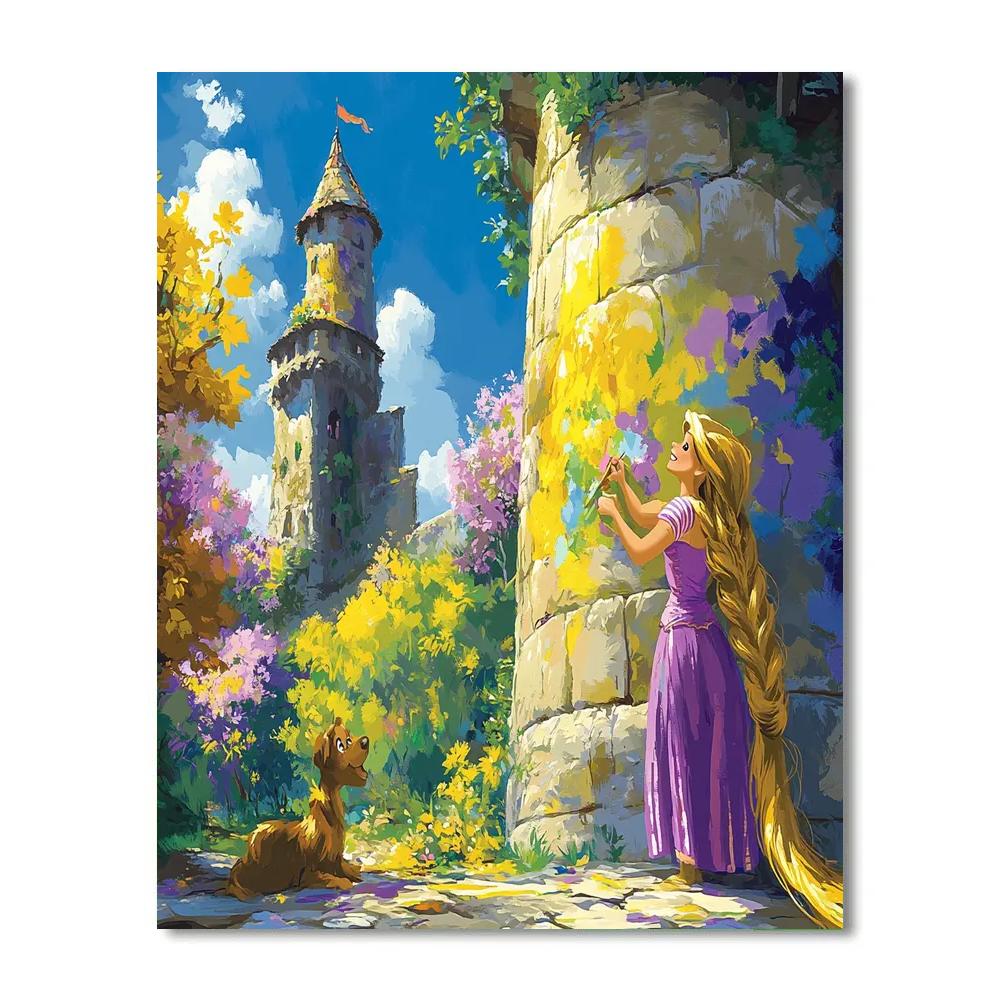 Rapunzel’s Tower Painting Fun Disney Inspired Numbered painting kits