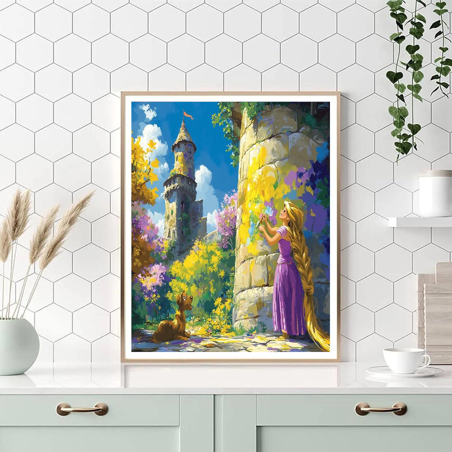 Rapunzel’s Tower Painting Fun Disney Inspired Numbered painting kits