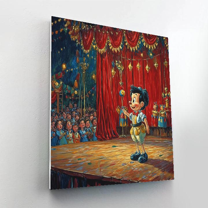 Pinocchio’s Puppet Show Delight Disney Inspired paint by number