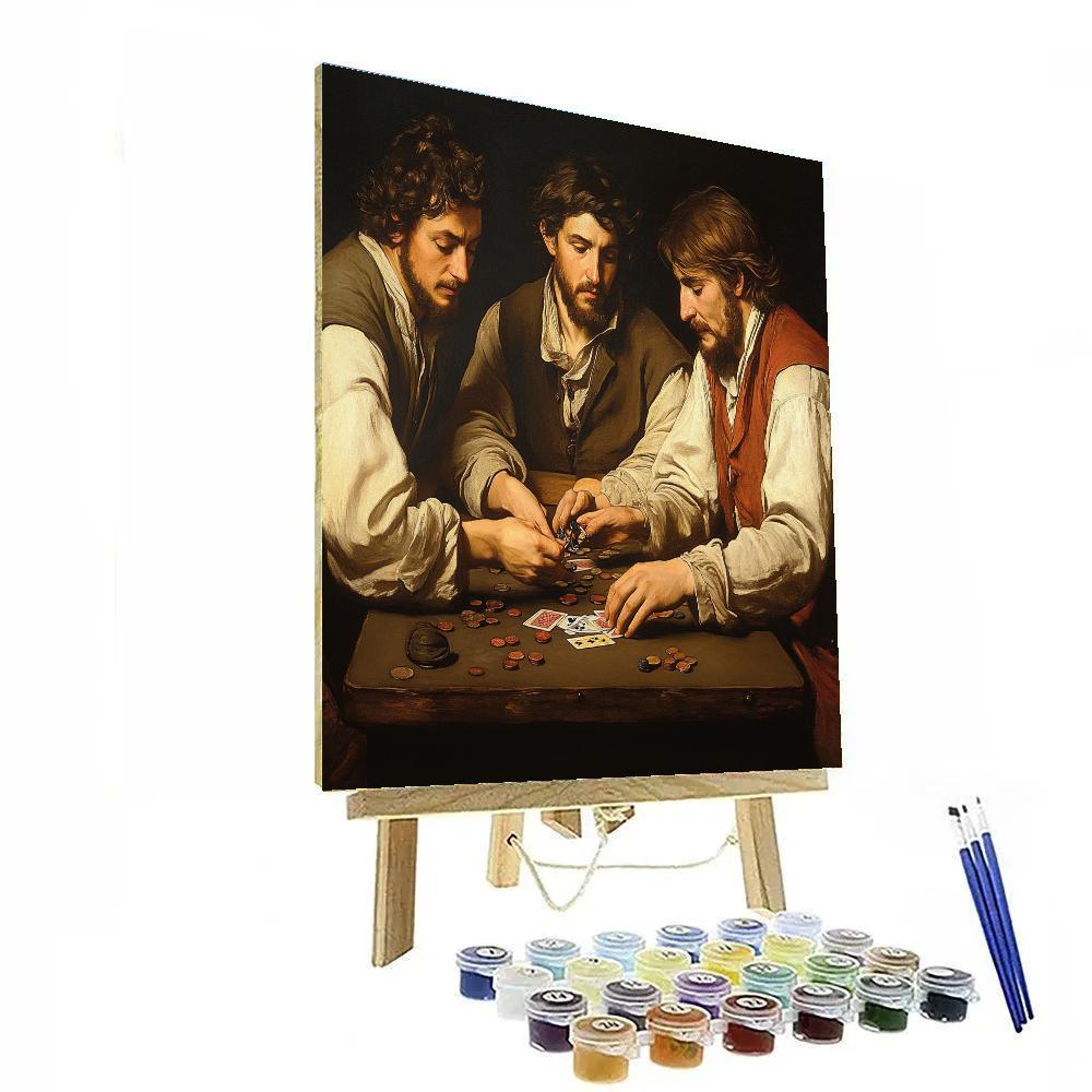 Caravaggio Inspired Card Players In Tavern DIY paint by numbers