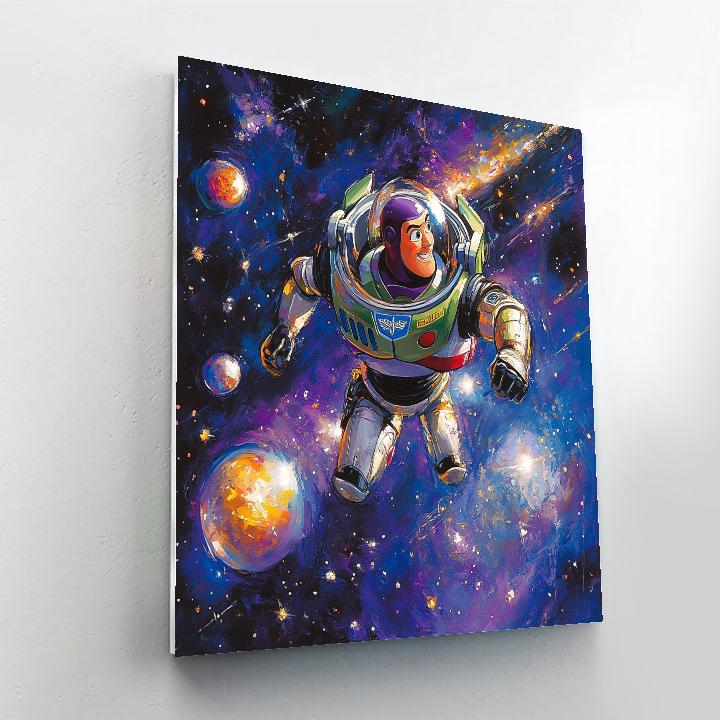 Buzz Lightyear’s Space Exploration Disney Inspired paint by number