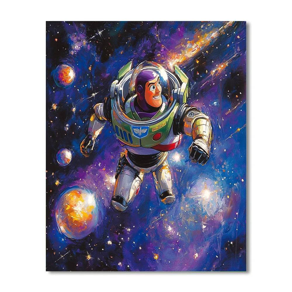 Buzz Lightyear’s Space Exploration Disney Inspired paint by number