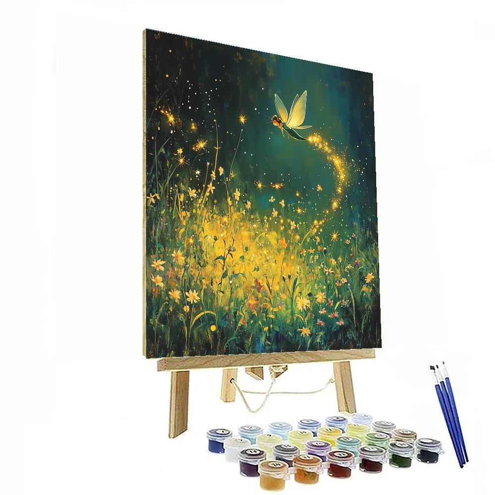 Tinker Bell’s Twilight Glow Disney Inspired paint by color