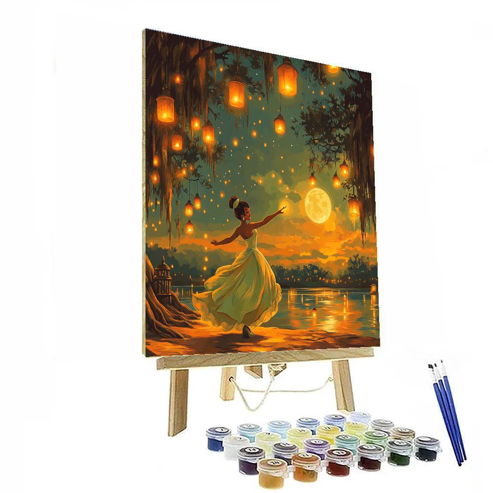 Tiana’s Festive Bayou Dance Disney Inspired Paint by numbers art