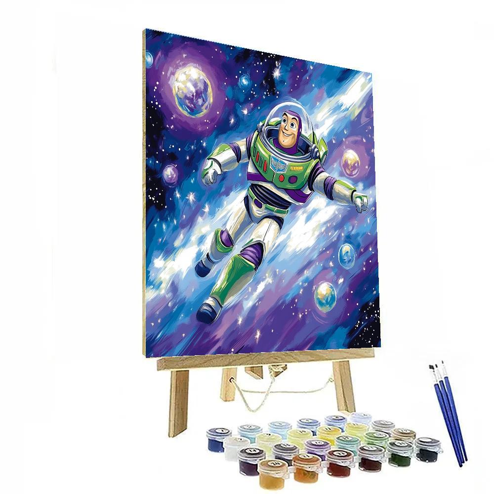 Buzz Lightyear’s Galactic Star Chase Disney Inspired Numbered painting kits