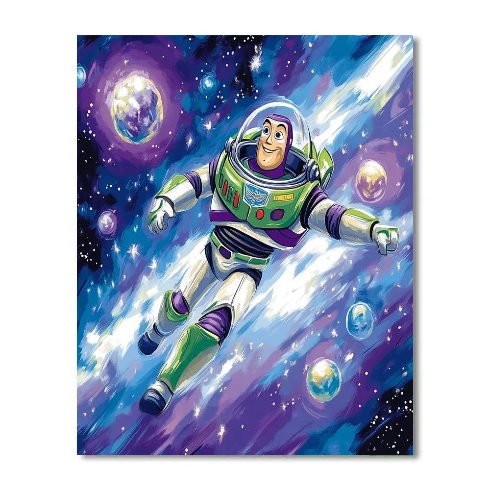 Buzz Lightyear’s Galactic Star Chase Disney Inspired Numbered painting kits