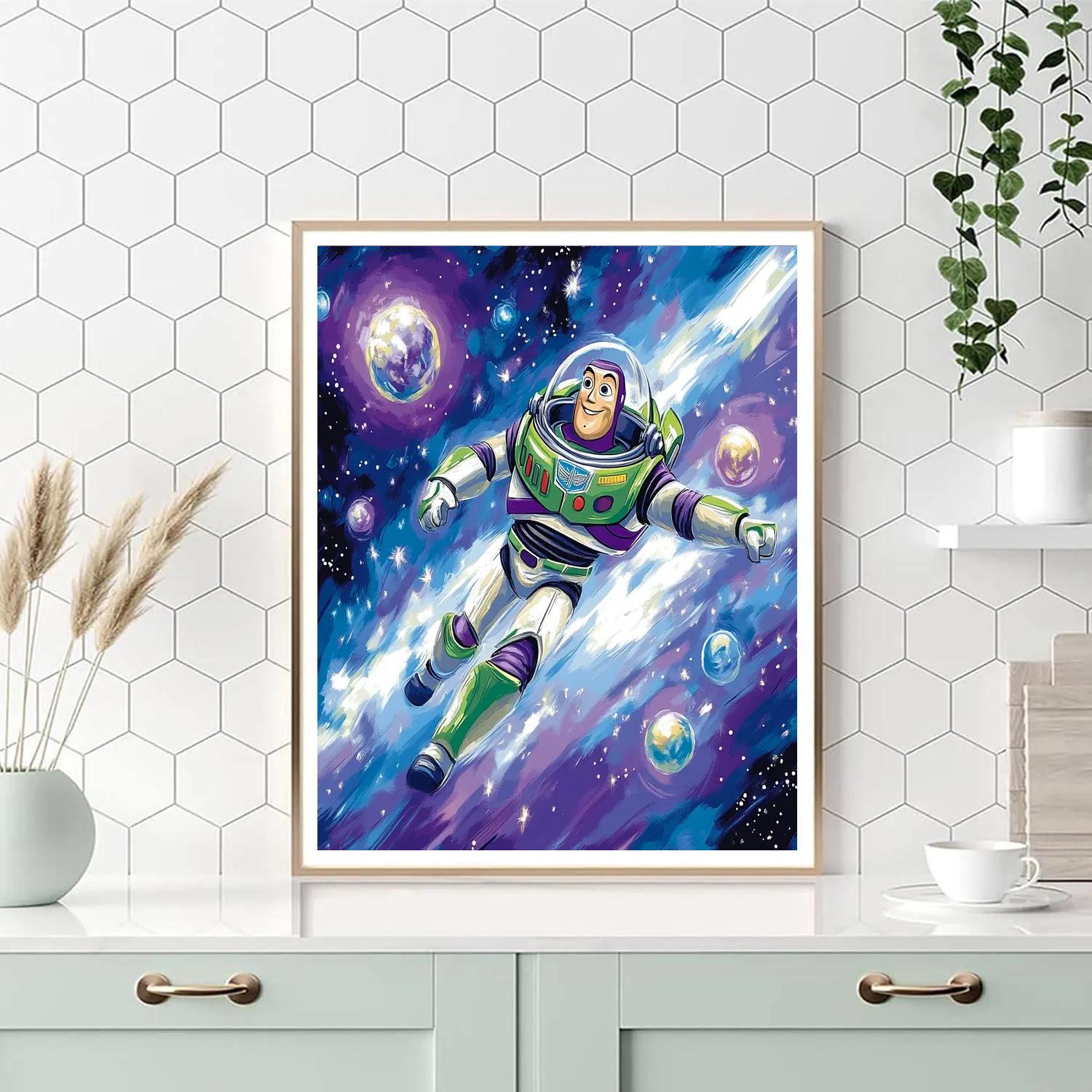 Buzz Lightyear’s Galactic Star Chase Disney Inspired Numbered painting kits