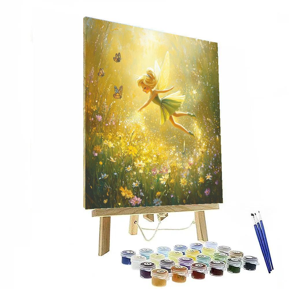 Tinker Bell’s Pixie Dust Trail Disney Inspired paint by numbers