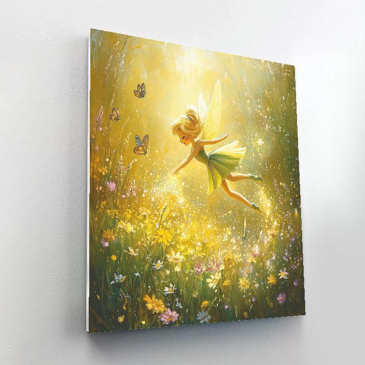 Tinker Bell’s Pixie Dust Trail Disney Inspired paint by numbers