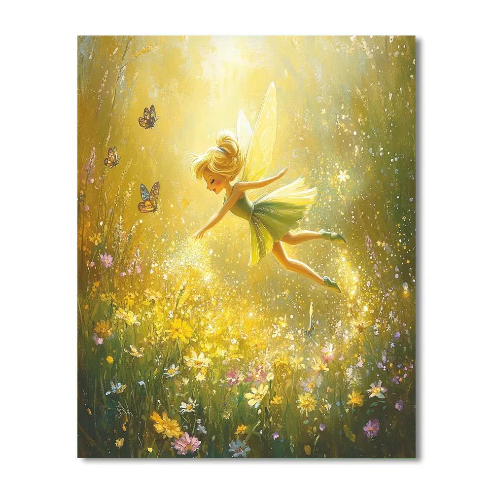 Tinker Bell’s Pixie Dust Trail Disney Inspired paint by numbers