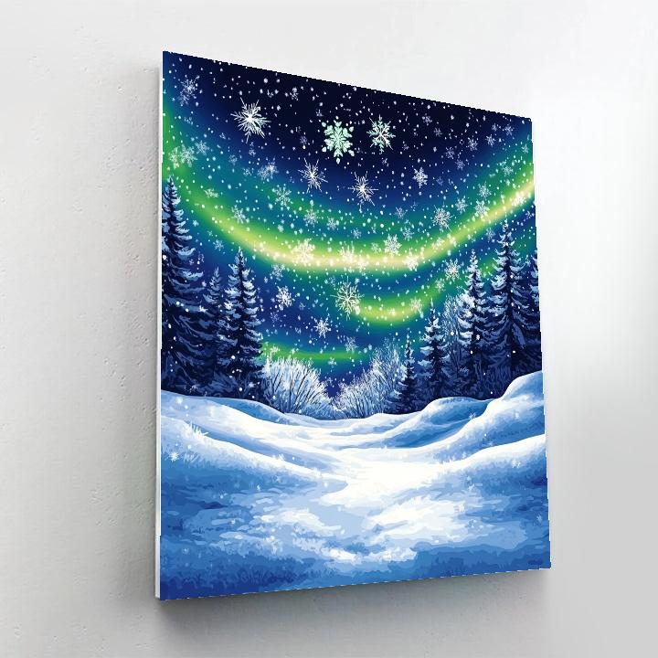 Elsa’s Northern Lights Magic Disney Inspired painting number kit