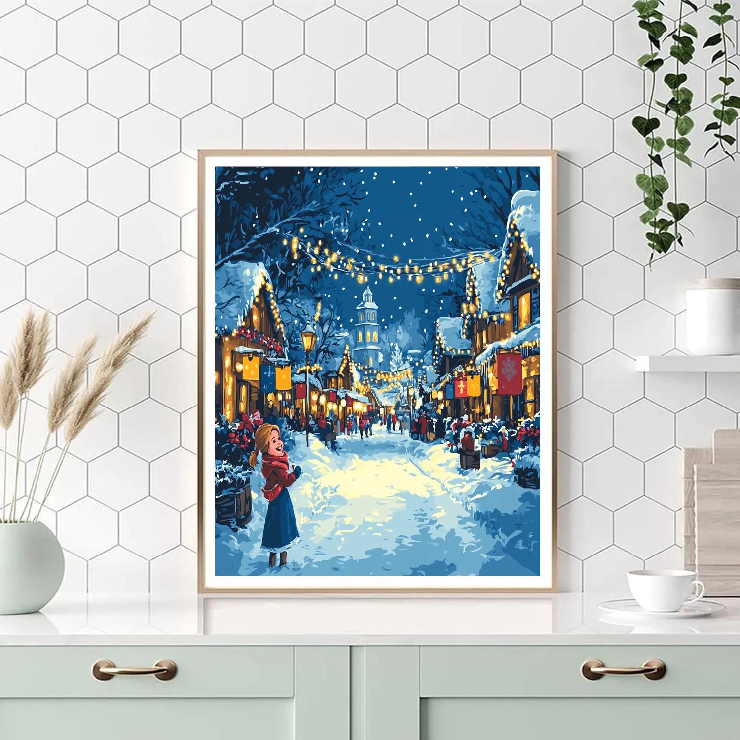 Anna’s Winter Festival Fun Disney Inspired Numbered painting kits