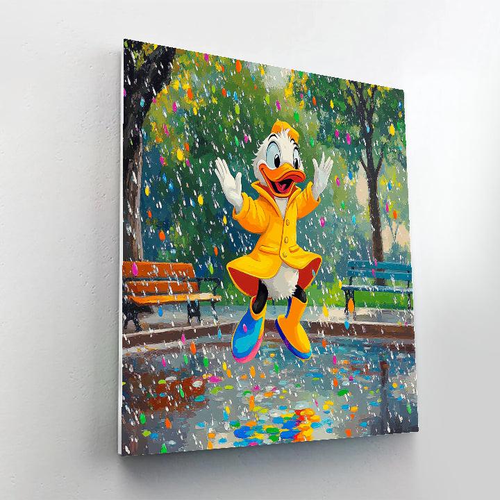 Donald Duck’s Rainy Day Adventure Disney Inspired paint by numbers